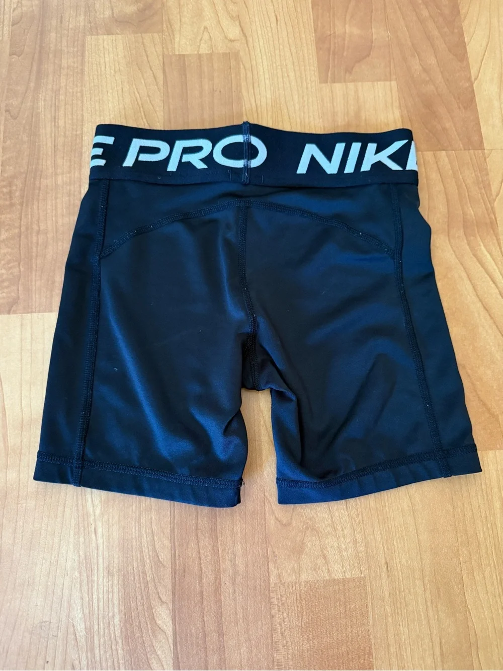 Nike Black Girls' Pro Compression Leggings with White Swoosh
